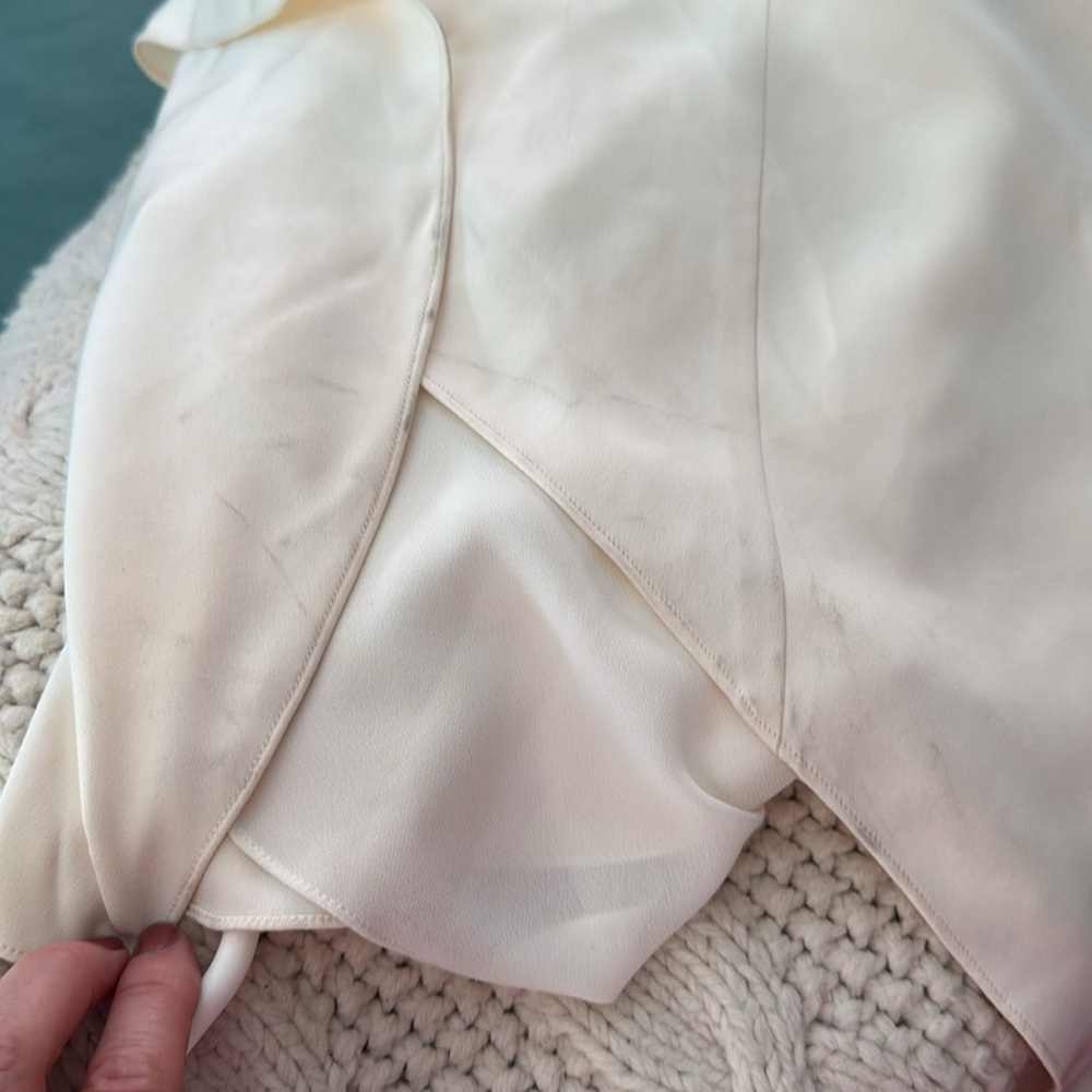 J. Crew ivory silk Madalyn minimalist wedding dress with train NWT 6P - Picture 12 of 12
